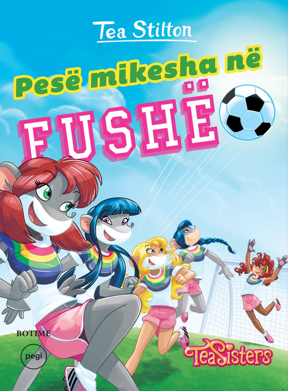 Pesë mikesha në fushë